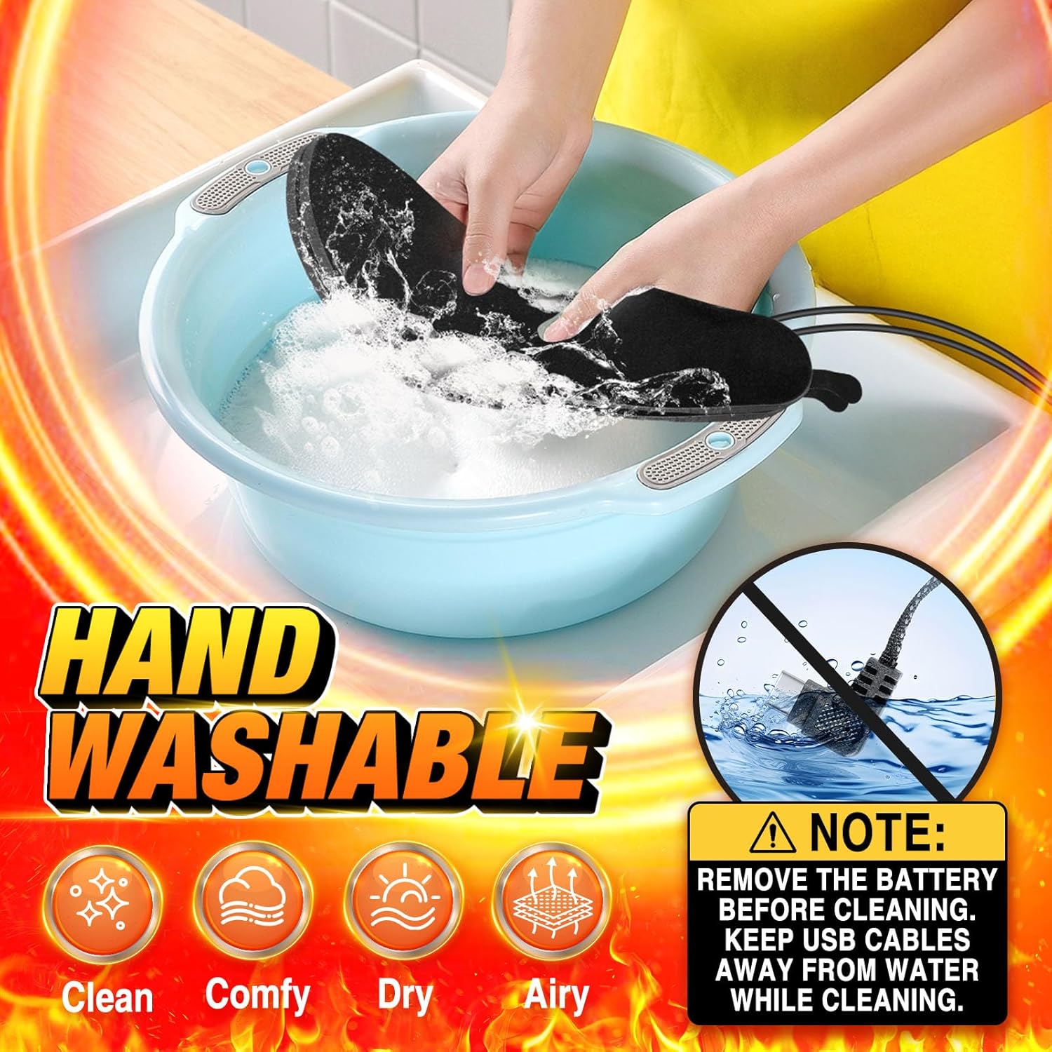 Wiederaufladbare Heizsohlen – Fernbedienung, Anti-Rutsch, Ultra-dünn für kaltes Wetter