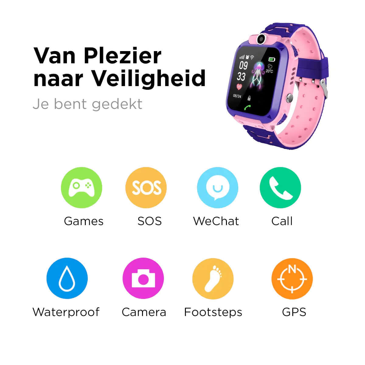Kinder Smartwatch mit GPS-Ortung &amp; Notruf