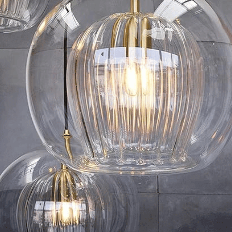 Moderne Hängeleuchte, Aluminium &amp; Glas, LumaLite