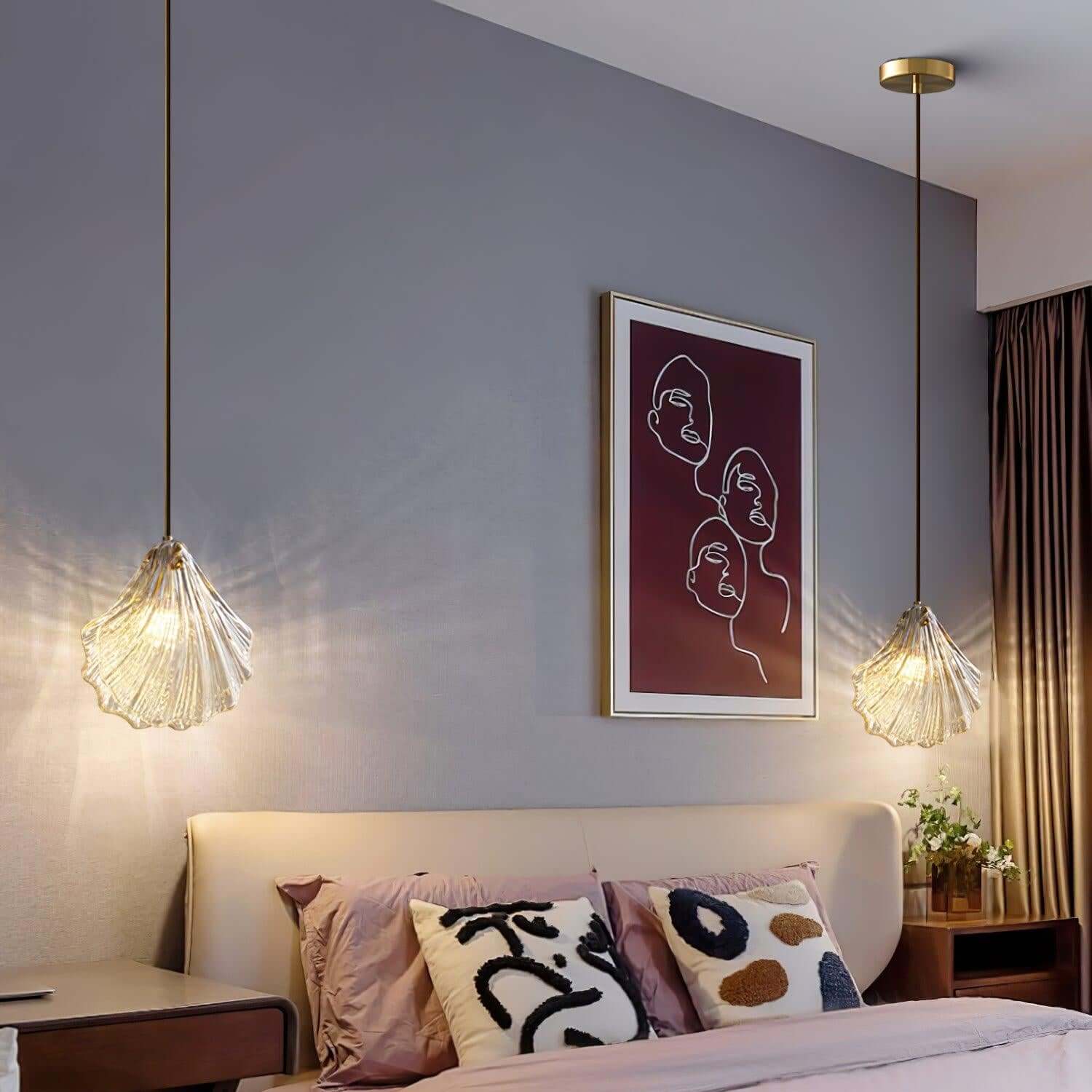 Muschel Mini Pendelleuchte