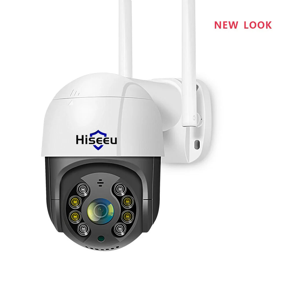 Hiseeu Outdoor PTZ IP Kamera 3MP/5MP, KI Menschenerkennung, H.265X Wireless WiFi, iCsee P2P Sicherheitsüberwachung