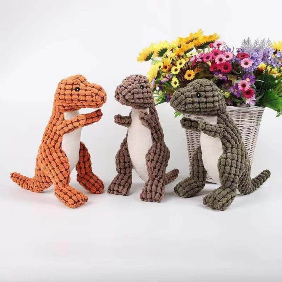 Plüschtier Dinosaurier für Hunde &amp; Katzen