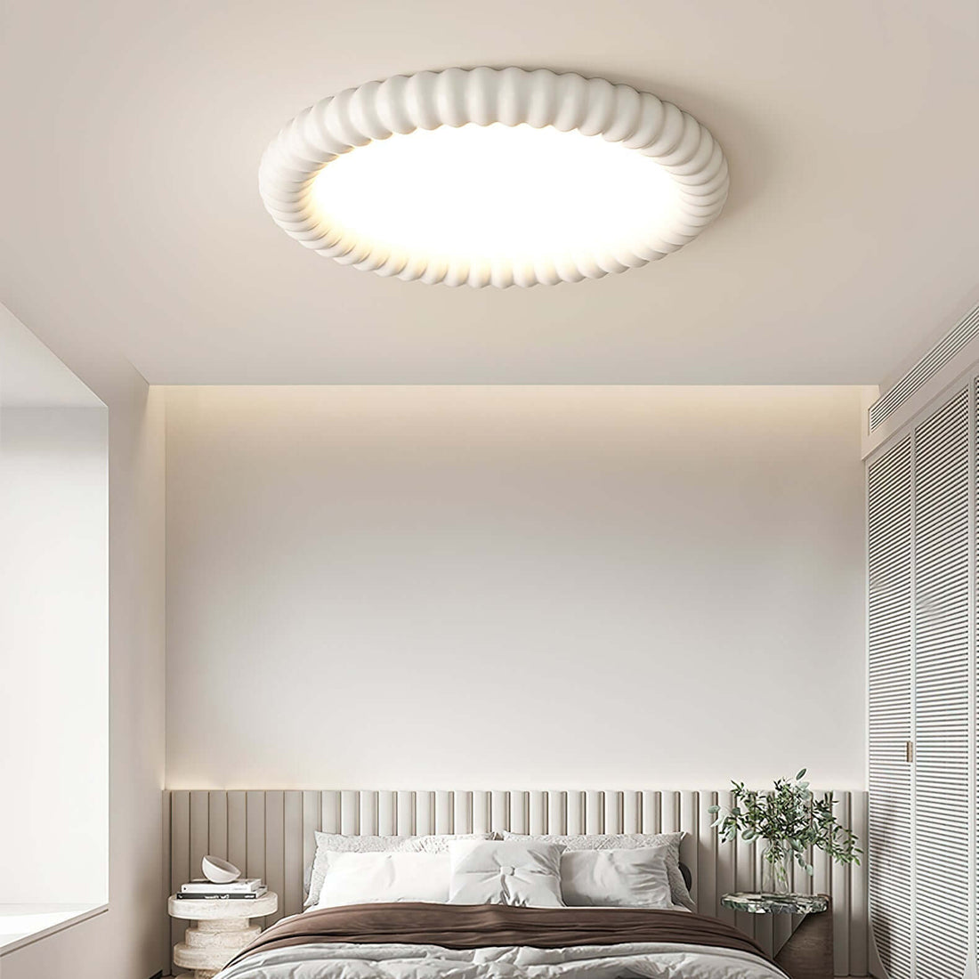 Moderne LED Deckenleuchte - Wellen-Design
