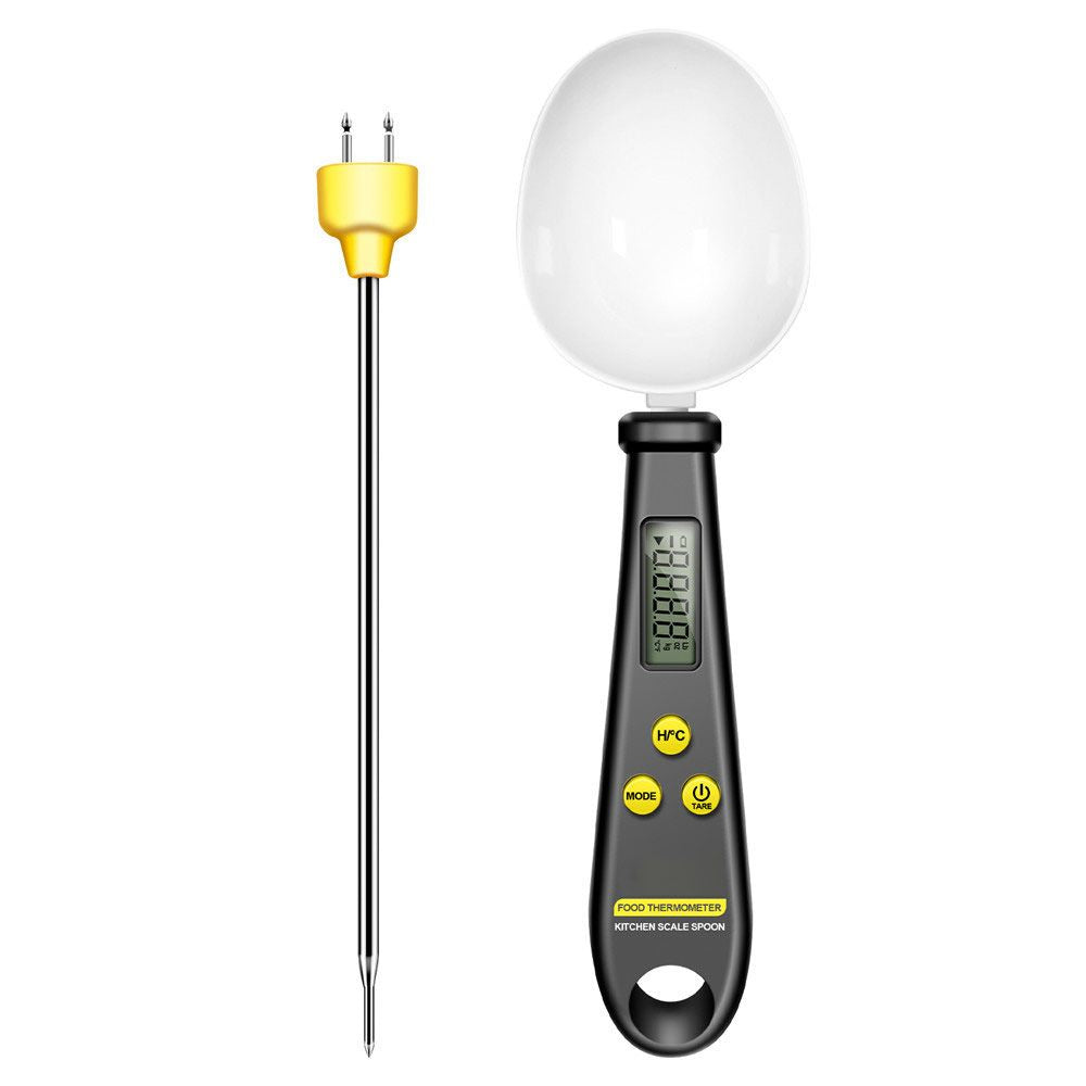 2-in-1 Digitale Mini Löffelwaage &amp; Lebensmittelthermometer