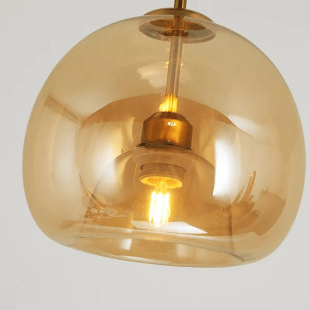Moderne LED Deckenleuchte, Warmweiß, Metall &amp; Glas