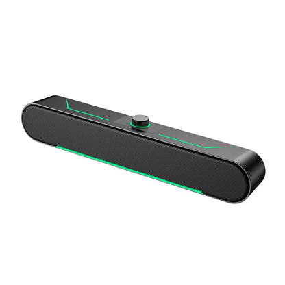 A39 Computer Lautsprecher Surround Soundbar Lautsprecher Kabelgebundener Lautsprecher Stereo Subwoofer Soundbar für Laptop PC Gamer