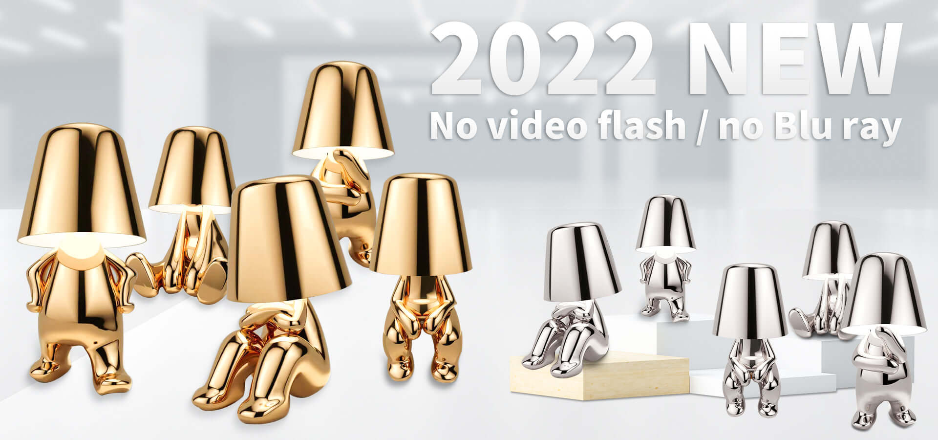 Moderne LED Tischleuchte Pilz Design