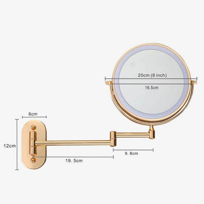 LED Kosmetikspiegel mit Vergrößerung