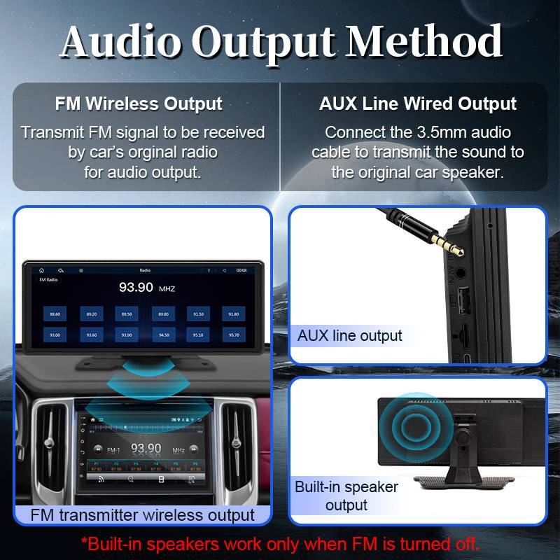 Touchscreen-auto-stereo mit Bluetooth und Rückfahrkamera