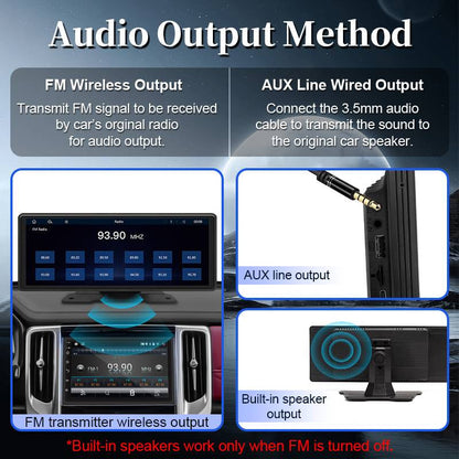 Touchscreen-auto-stereo mit Bluetooth und Rückfahrkamera