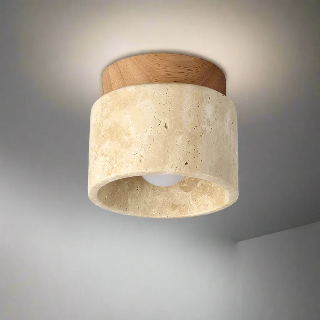 Kreative Japanische Deckenlampe im Creme-Stil
