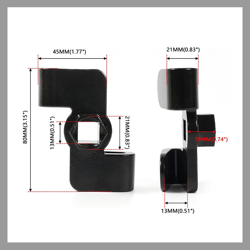 21mm Sechskantverbinderadapter für Steckschlüssel – Robuste Verlängerung für mehr Hebelwirkung