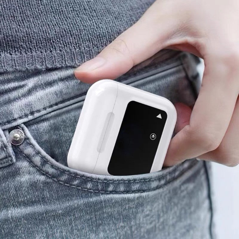 In-ear Bluetooth-Kopfhörer mit Bildschirmanzeige
