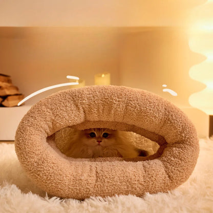 Katzenhöhle Kuschelbett - Warm &amp; Geborgen