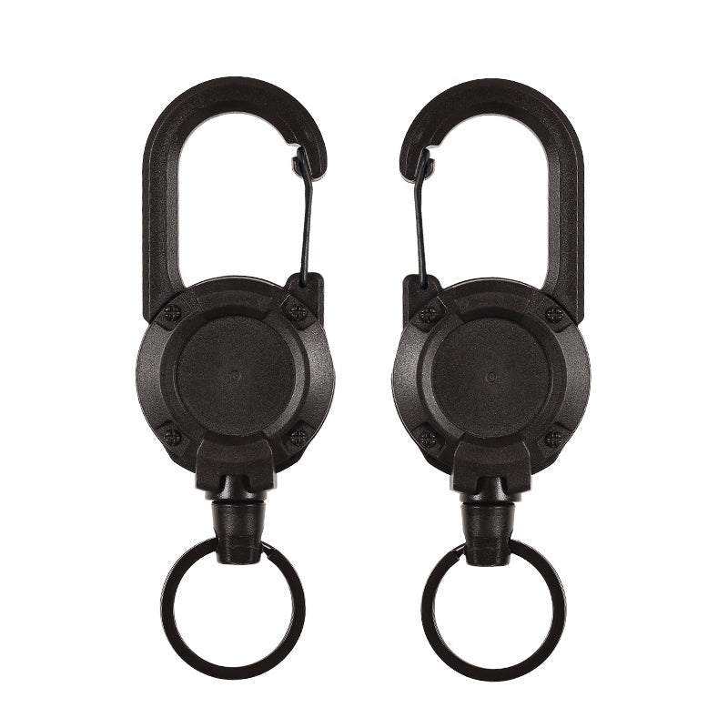 Outdoor-Karabinerhaken mit Rückziehmechanismus für Schlüssel