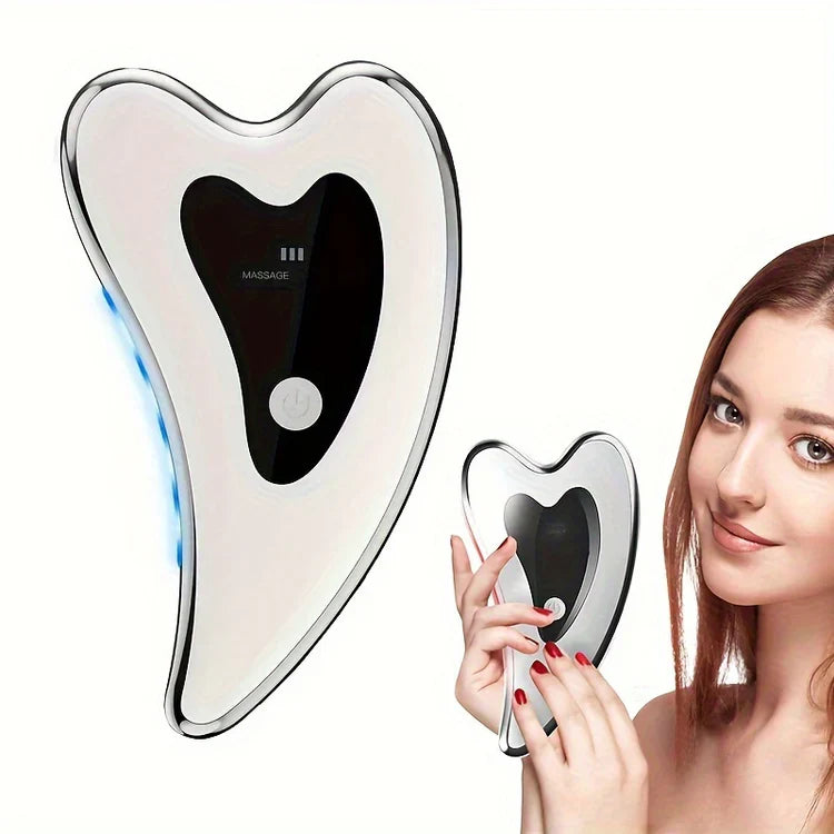 4 in 1 Elektrischer Gua Sha Gesichts-Massager Anti-Falten Doppelkinn Haut Gesichtsstraffungsgerät