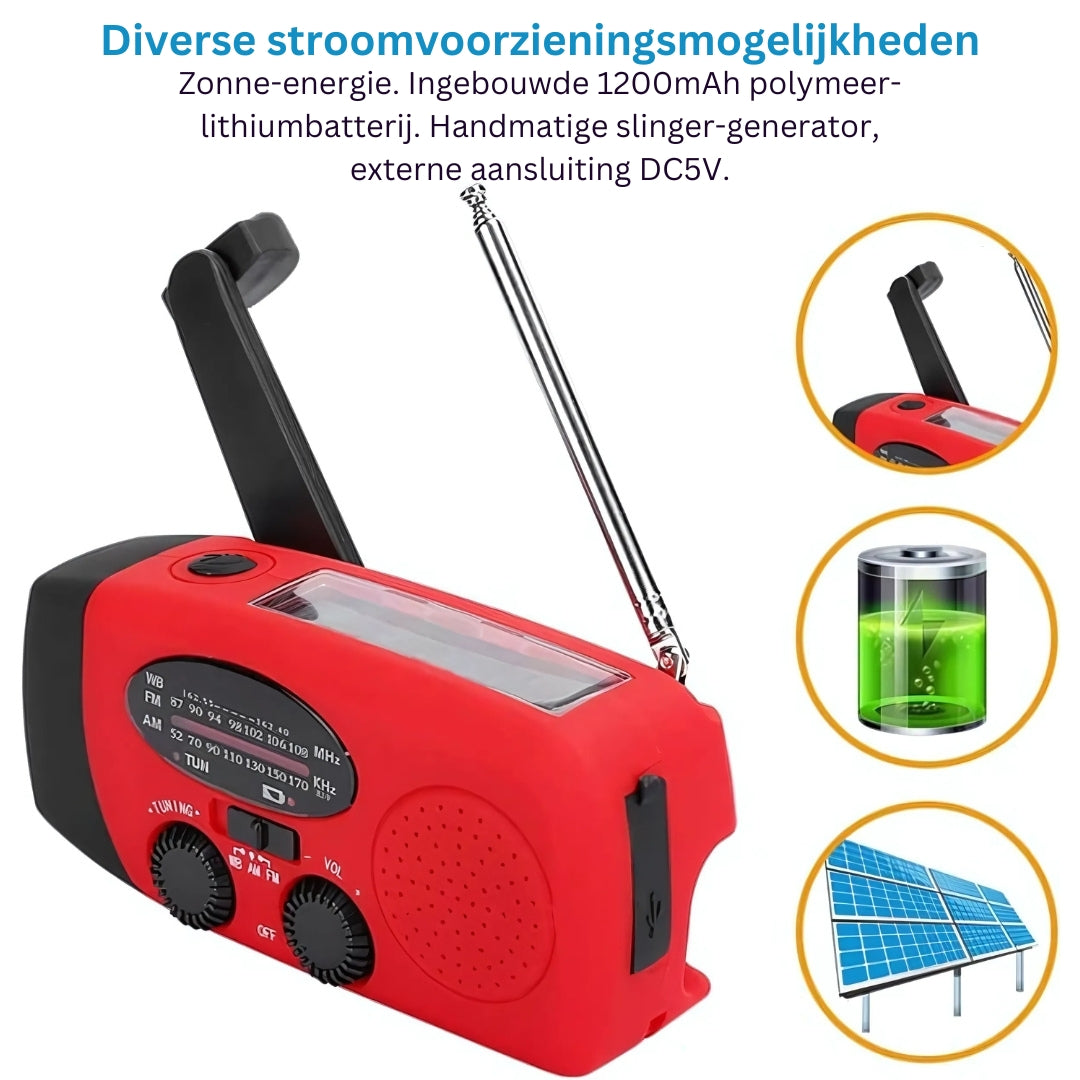 Ultimative Notfallradio mit Powerbank &amp; SOS-Funktion