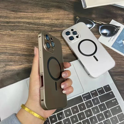 Einfaches Metall-Magnet-Handyhülle für iPhone