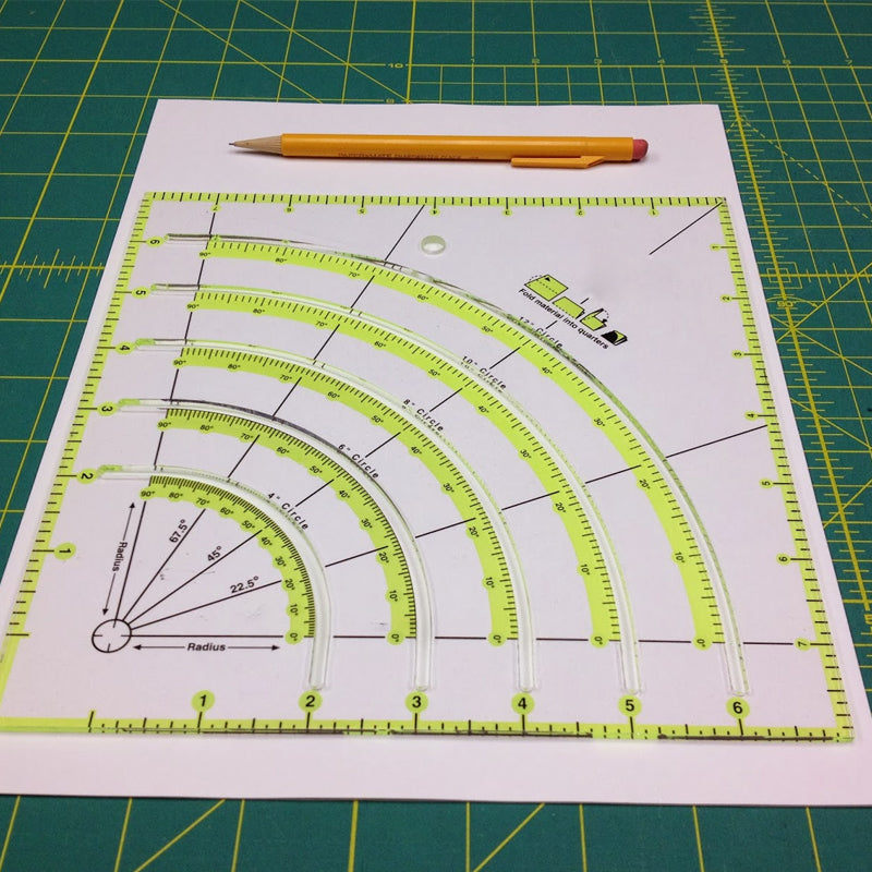 Arcs &amp; Fans Quilt Kreis Cutter Lineal