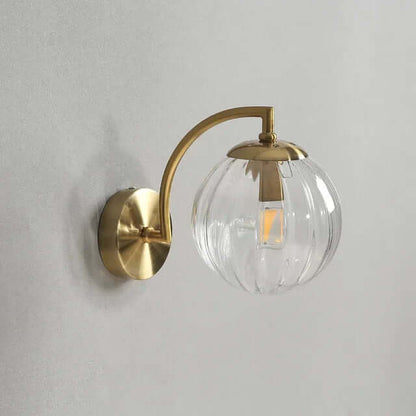 Moderne Glas-Wandleuchte, Warmweiß, 25cm