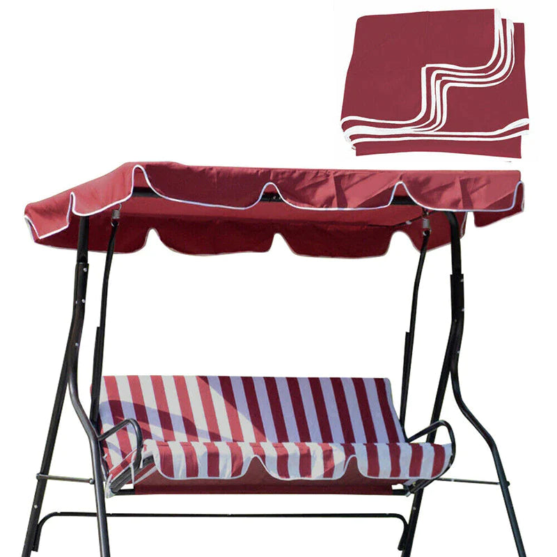 77&quot;X43&quot; Patio Outdoor Garten Schaukel 300D Sonnendach Ersatz Veranda Oberteil Abdeckung Sitz