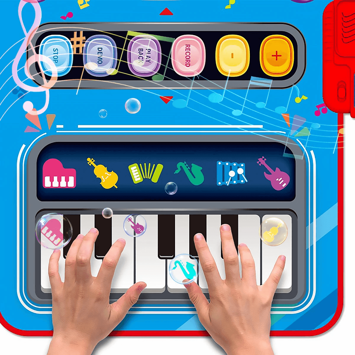 Kinder-Spielmatte mit Musik &amp; Instrumenten