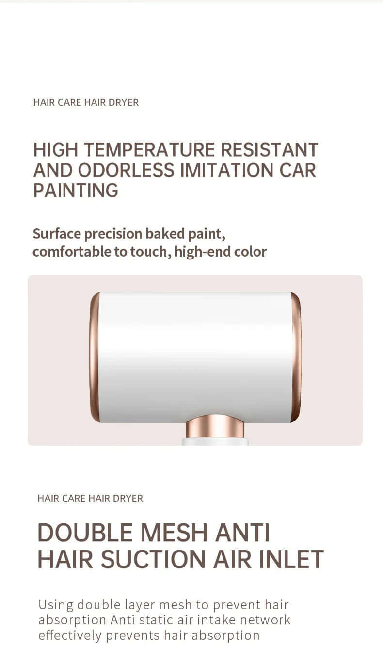 2400W Haartrockner mit Ionen-Technologie - Schnelltrocknend &amp; schonend