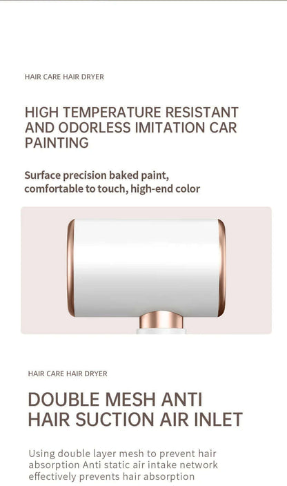 2400W Haartrockner mit Ionen-Technologie - Schnelltrocknend &amp; schonend