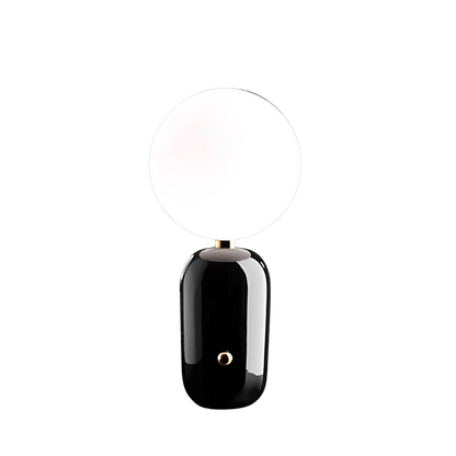 Elegante Tischleuchte mit Glasfuß