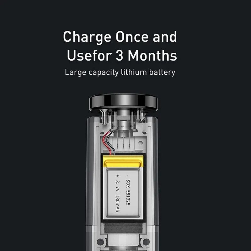 Tragbarer Digitaler Alkoholtester, kontaktlos &amp; wiederaufladbar, LED-Anzeige mit Warnsignalen