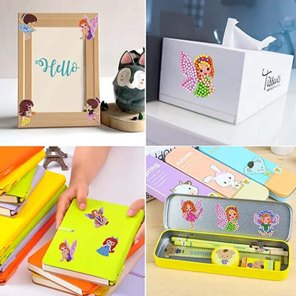 Kinder-Diamant-Sticker Set - Glitzernde Bastel-Steine