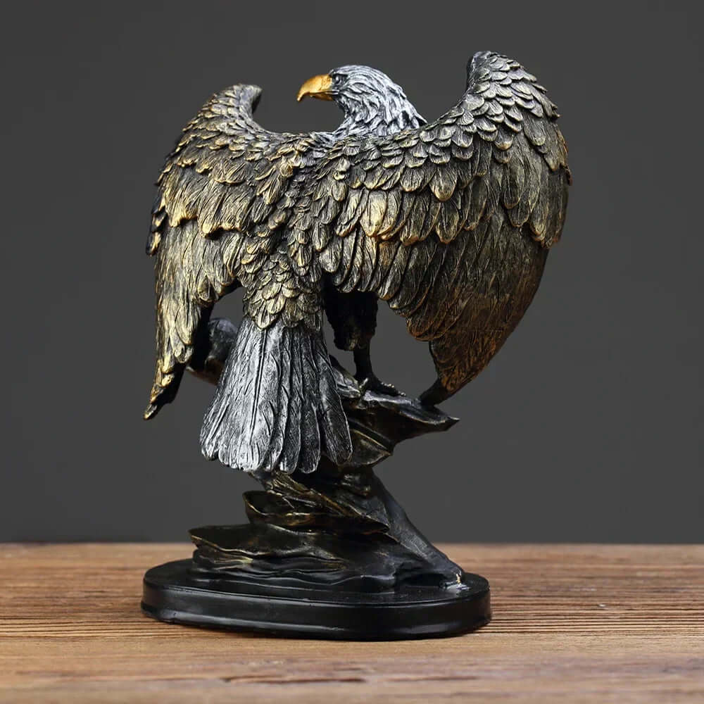 Majestätische Adler-Skulptur aus Bronze