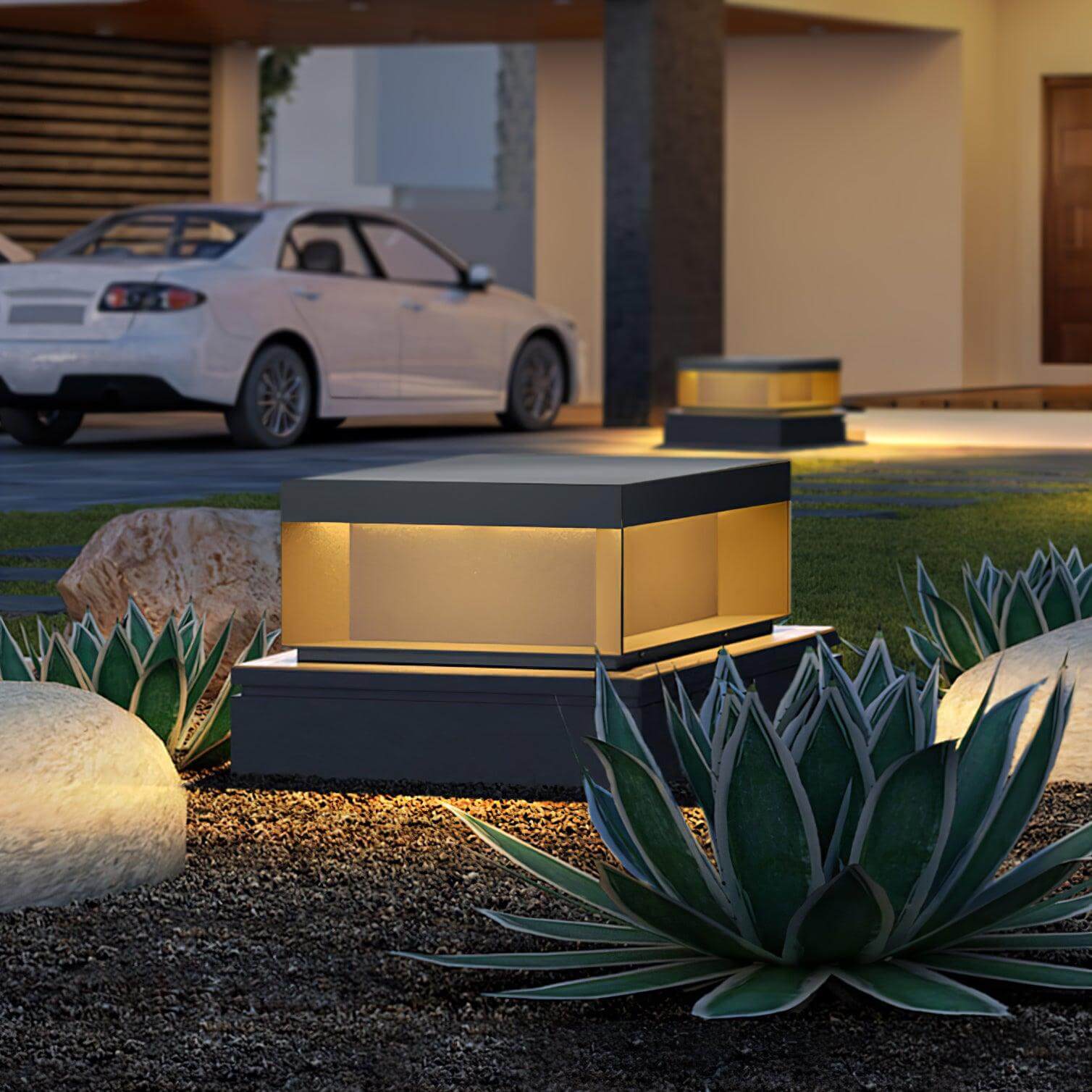 Solar-Außenpfostenleuchte - wetterfest