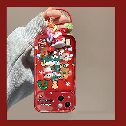 Weihnachtsbaum-Anhänger-Flip-Spiegel-Schutzhülle für iPhone