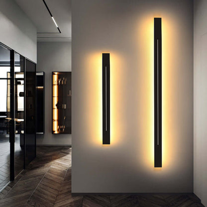 Moderne LED Wandleuchte Gold Schwarz Innen