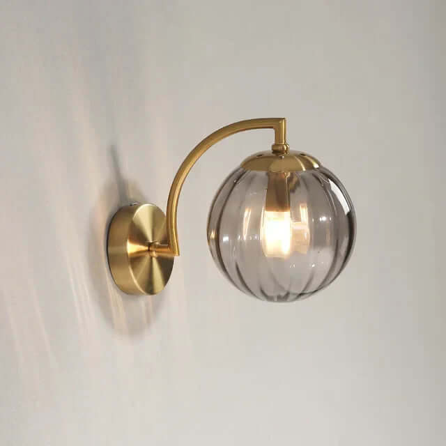 Moderne Glas-Wandleuchte, Warmweiß, 25cm