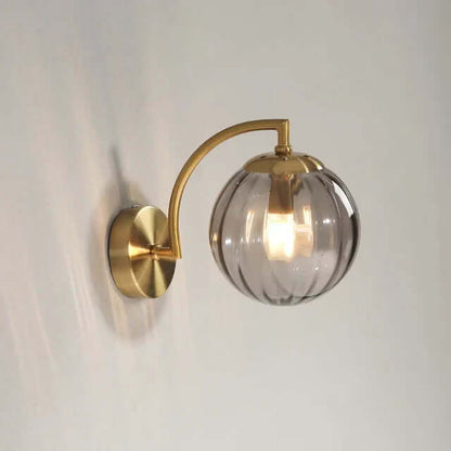 Moderne Glas-Wandleuchte, Warmweiß, 25cm