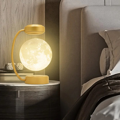 LED Mond Nachtlicht drahtlose magnetische schwebende rotierende Ball Lampe für Zuhause und Büro