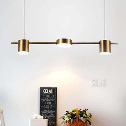 Moderne LED Pendelleuchte Aluminium Trommel Design