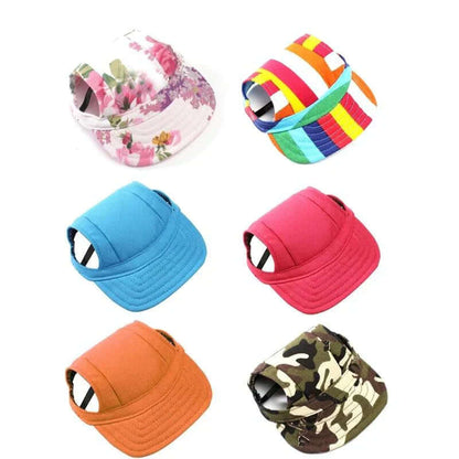 Hunde-Cap mit Ohrenlöchern &amp; Kinnriemen