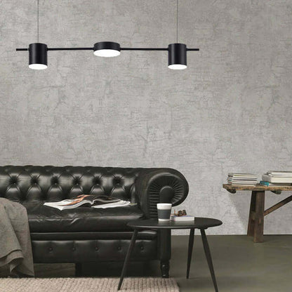 Moderne LED Pendelleuchte Aluminium Trommel Design