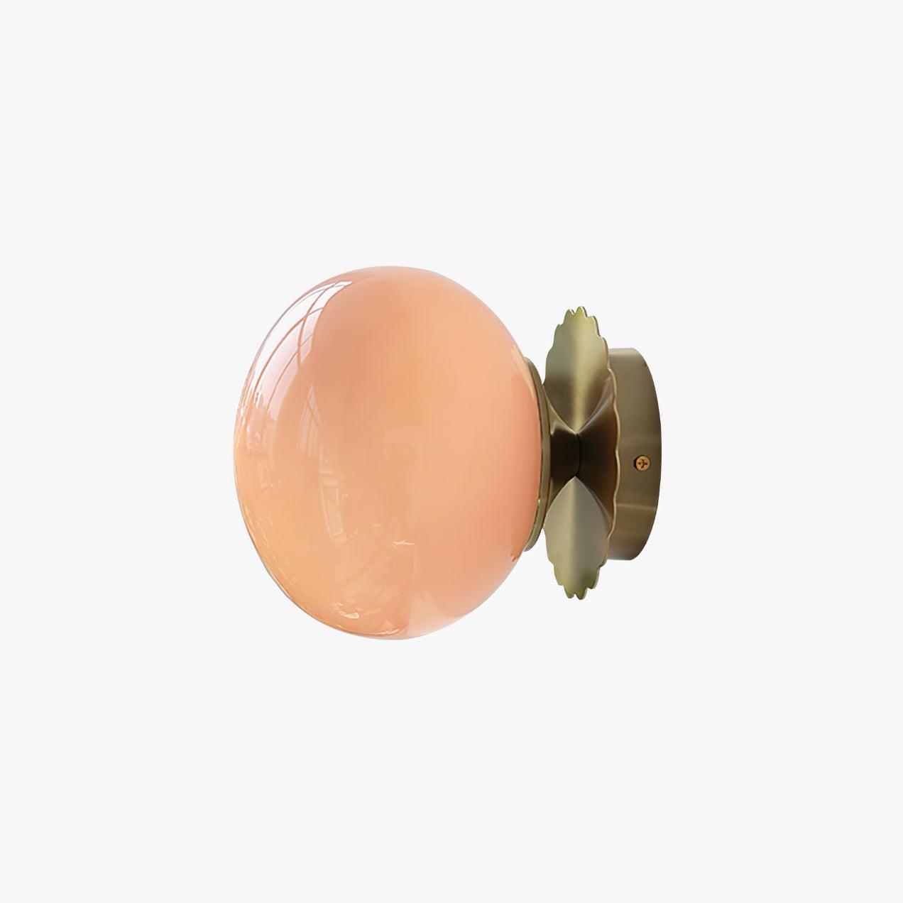 Moderne Rosa Glas Wandleuchte