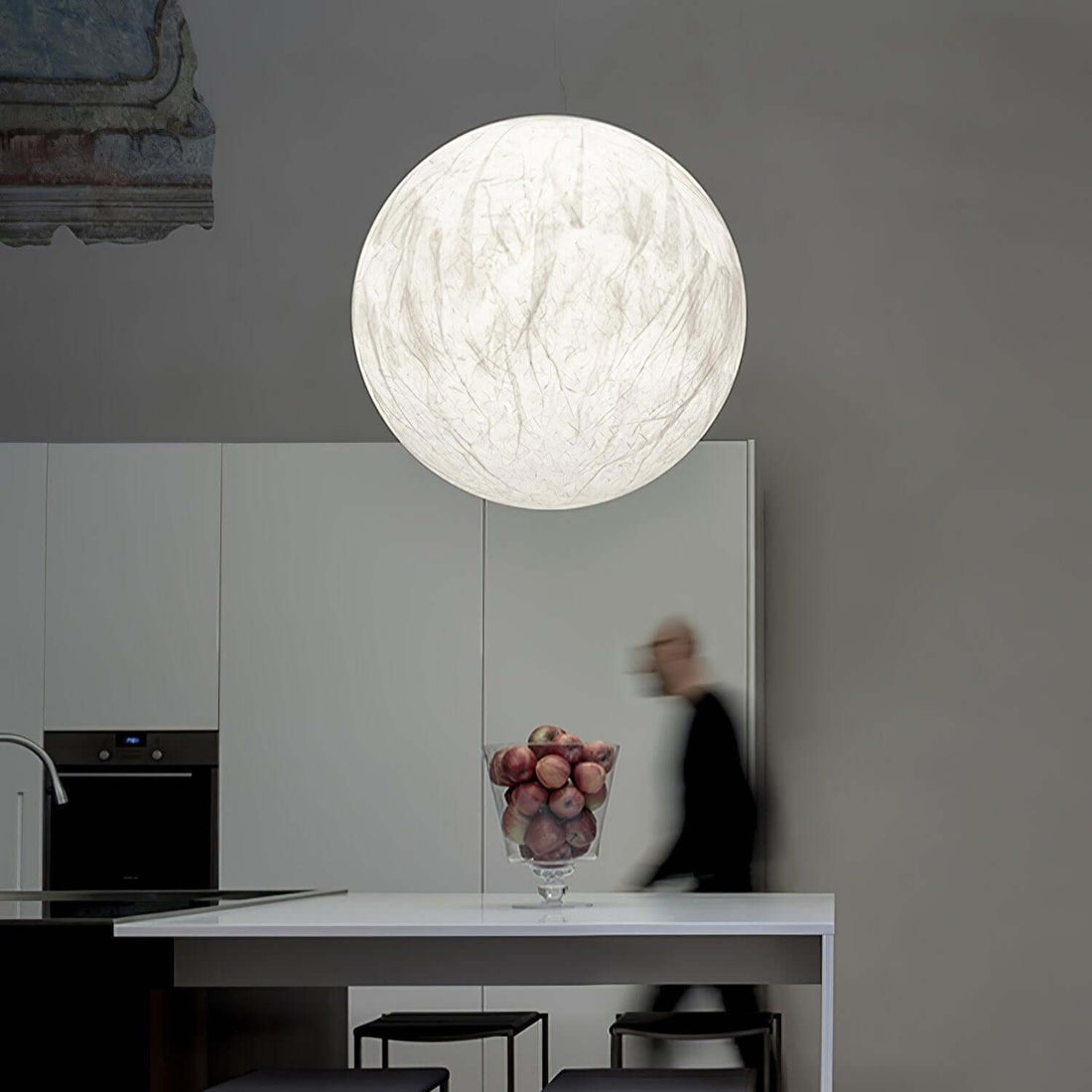 Mondseiden Pendelleuchte - Modernes Design
