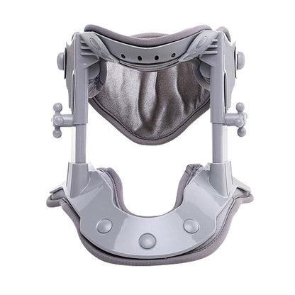 Warming neck brace with traction for pain relief