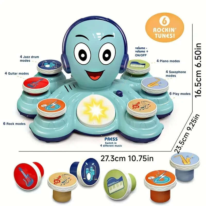 Musicalischer Oktopus für Kinder - Musik, Tanz &amp; Spaß