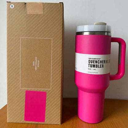 Isolierter Thermobecher 1,2L - Deckel &amp; Strohhalm