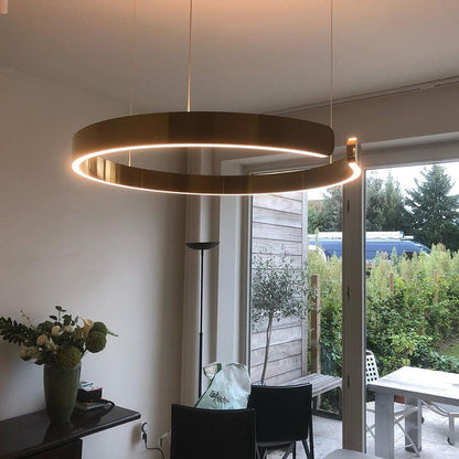 LED Deckenleuchte | Schwarz 40/60/80 cm Metall