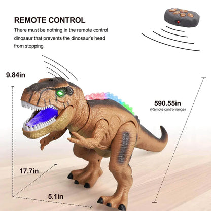 Fernbedienung T-Rex Dinosaurier mit LED-Beleuchtung, gehend &amp; brüllend realistische Dinosaurier-Spielzeuge