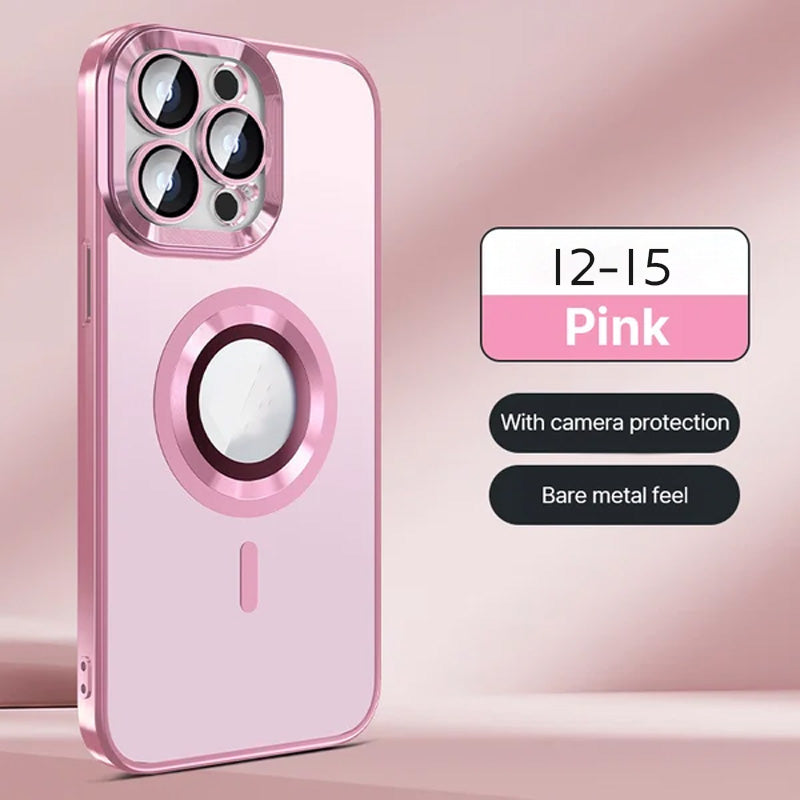 Elektroplattierter frostiger magnetischer Handyhülle mit vollem Kameraschutz