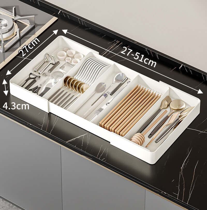 Küchen-Schubladenorganizer - Ordnungssystem für Besteck &amp; Utensilien